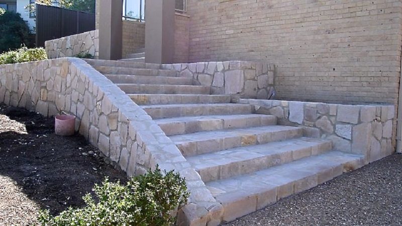 Granite stairs
