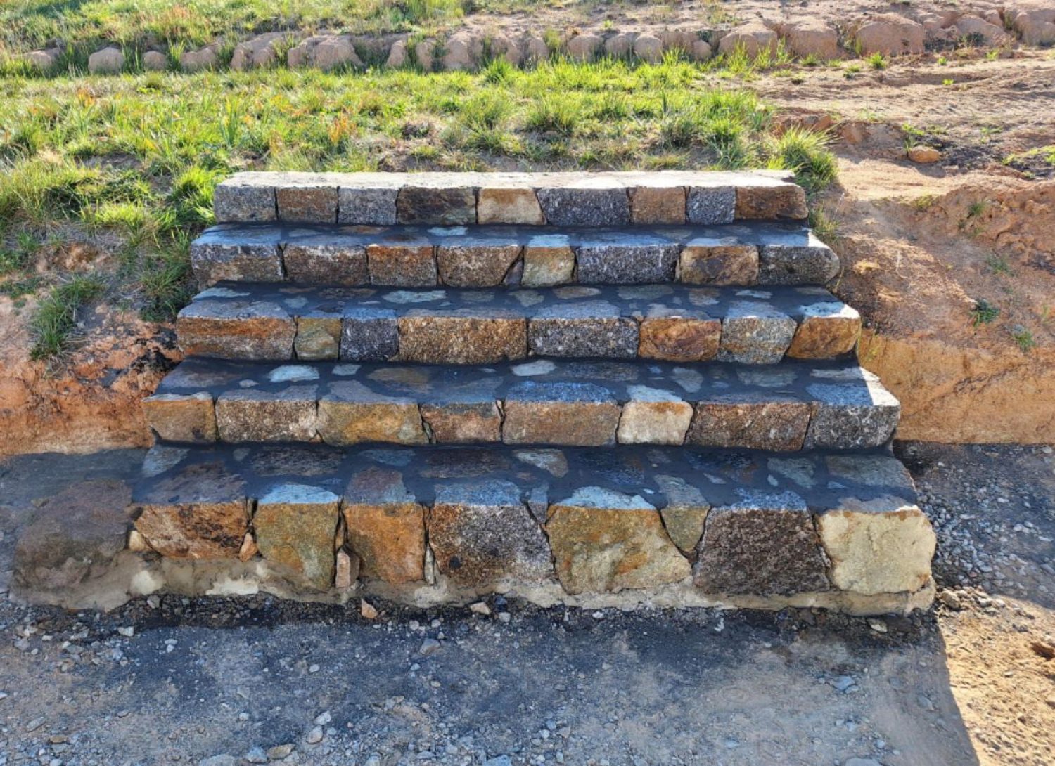 Granite stairs Dry Stack